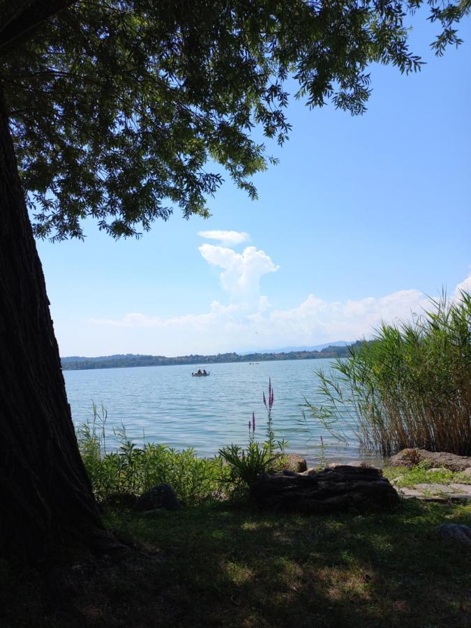 Appartamento Miralago Con Giardino Sul Lago ガヴィラーテ エクステリア 写真